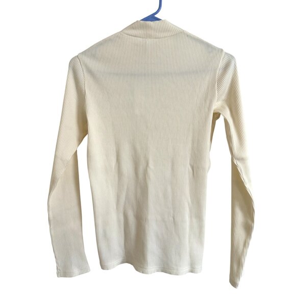 NWT Uniqlo Ribbed High Neck Long-Sleeve T-Shirt - Picture 4 of 6